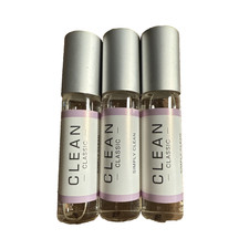 3 Clean Classic Simply Clean Eau De Parfum Edp Mini Rollerball .17 Oz Ea .51 Oz 3 Clean Classic Simply Clean Eau De Parfum Edp Mini Rollerball .17 Oz Ea .51 Oz
