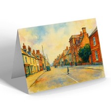 GREETING CARD - High Street, Highworth (a) - Vintage Art Style