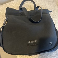 Mama's and Papas black Calico tote style changing bag