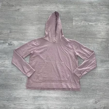 American Giant Hoodie Womens XS Mauve Sweatshirt Kangaroo Pocket USA Cotton