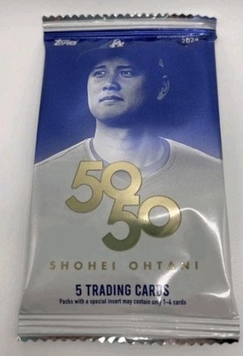 2024 Topps 50/50 Shohei Ohtani.                    1- Single Factory Sealed Pack