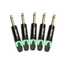 6.35mm Mono Jack Pro Audio Music 1/4 Inch Connector Guitar Accessories