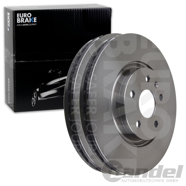 2X Eurobrake Bremsscheiben 337Mm BelÜFtet Vorne Passend FÜR Opel Insignia Saab-image
