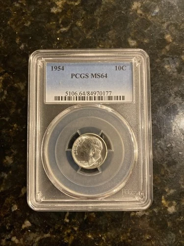 1954 Roosevelt Dime PCGS MS64