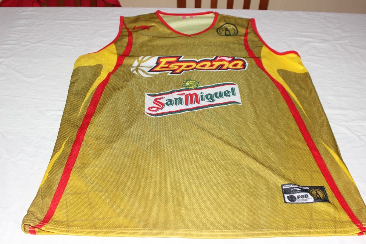 CAMISETA OFICIAL VINTAGE BALONCESTO SELECCION ESPAÑA ÑI NING TALLA