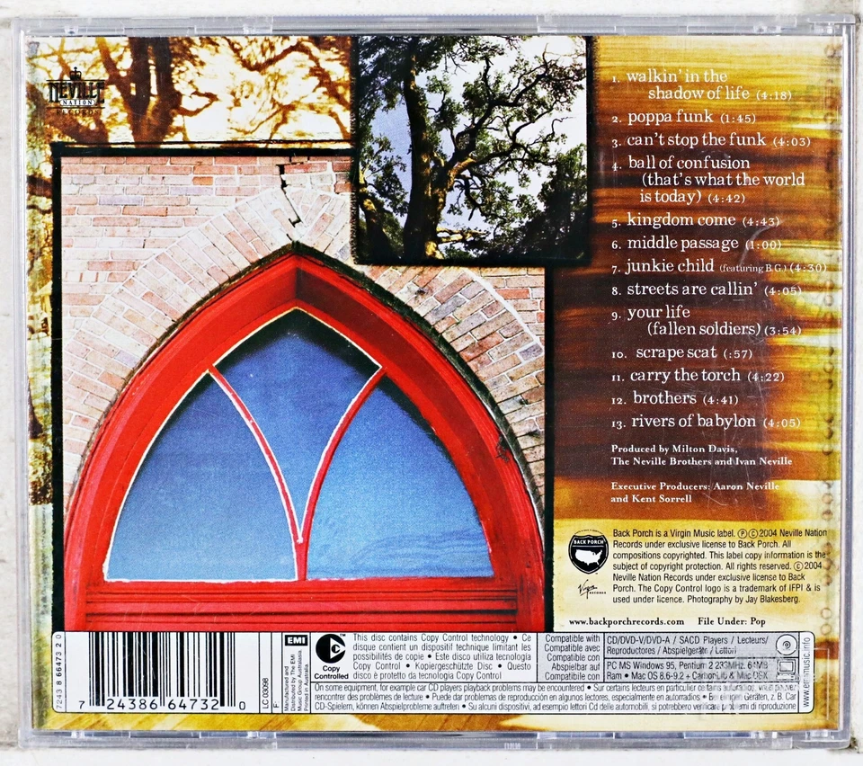 The Neville Brothers - Walkin' In The Shadow Of Li... (CD 2004) - Imagem 3 de 3