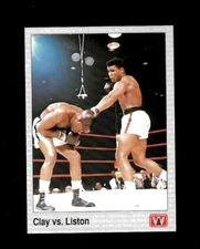 (MUHAMMAD ALI) CASSIUS CLAY vs. SONNY LISTON Boxing 1991 AW Sports Card #146