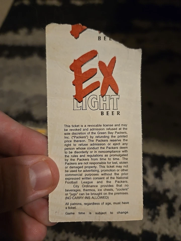 Boletos Green Bay Packers Vs Rams (1997) Foto 2 de 3