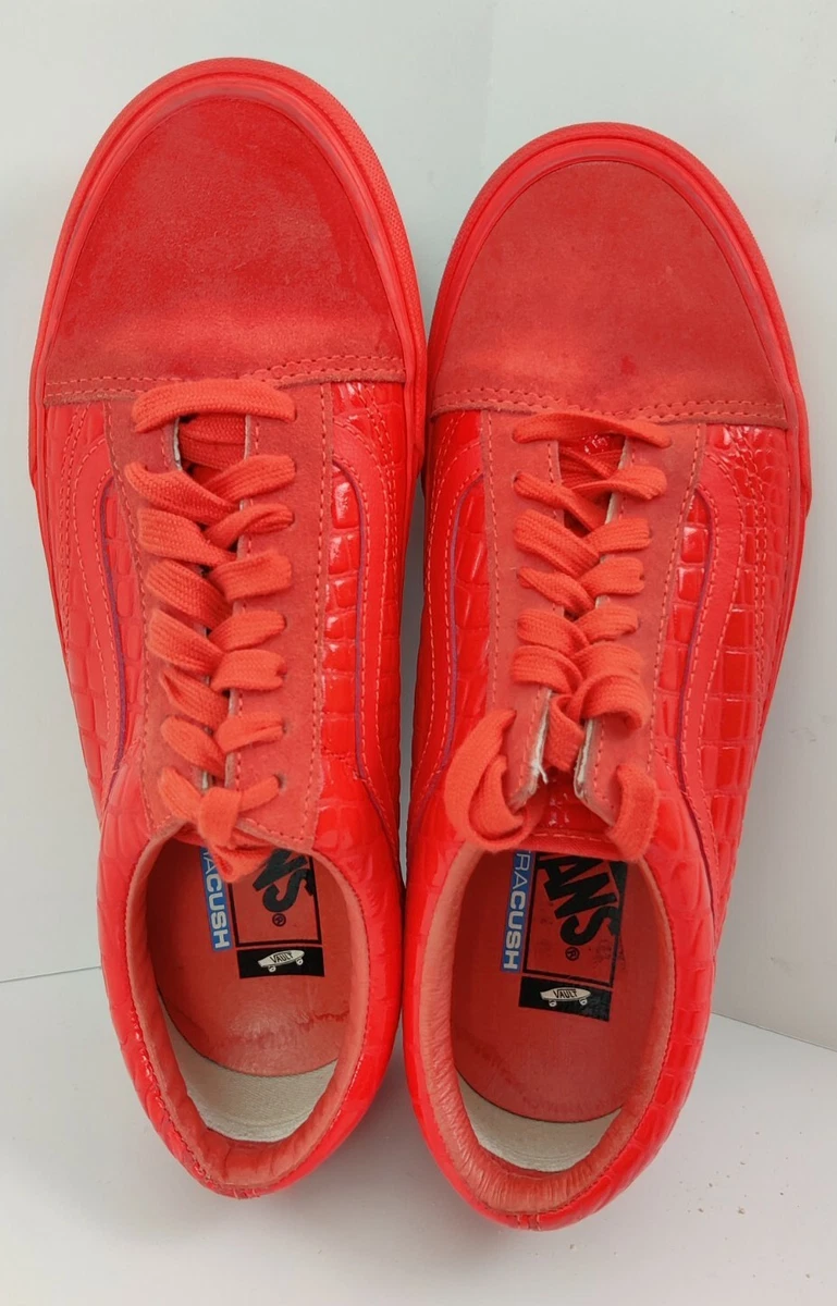 Vans store pink orange