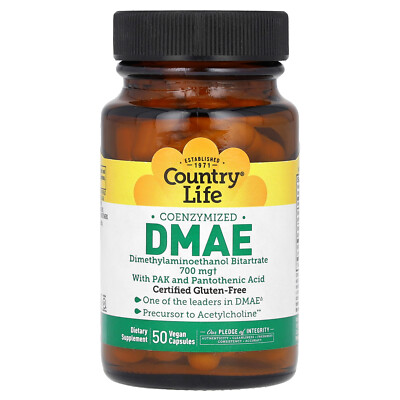 Coenzymized DMAE, 700 mg, 50 Vegan Capsules (350 mg per Capsule)