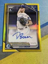 2024 Bowman Draft DREW BEAM Kansas City Royals Yellow Refractor Auto #/75