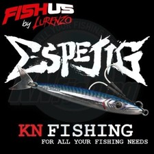 FISHUS ESPEJIG JIGS With Twin Assist Hooks Light rock Fishing Lures 60gr 80mm
