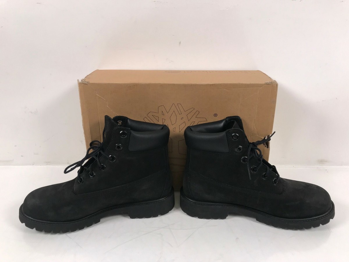 Timberland 6-inch Premium Waterproof Boots Sz 6 12907 All Black | eBay