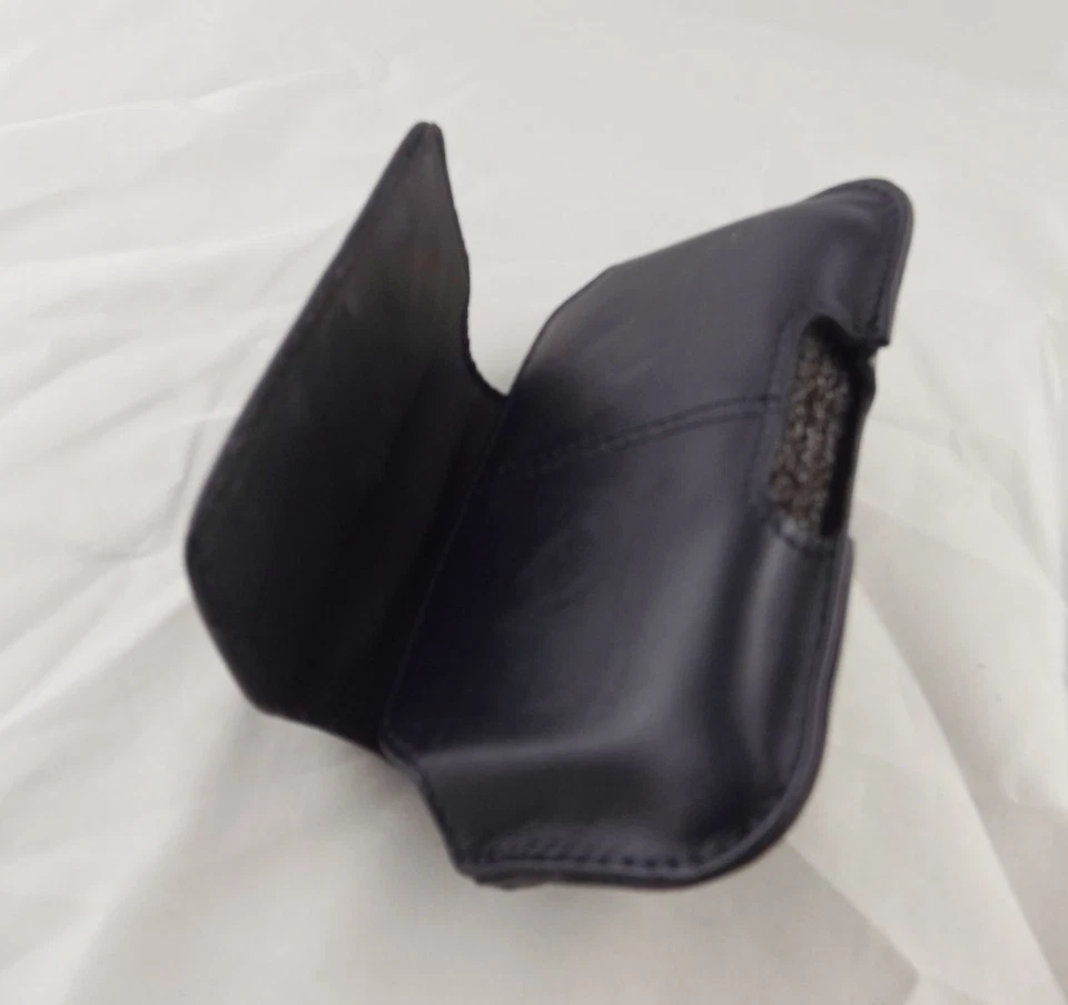 Funda funda con clip para cinturón giratorio de cuero negro 1 pieza para Blackberry Torch 9800 Foto 4 de 4