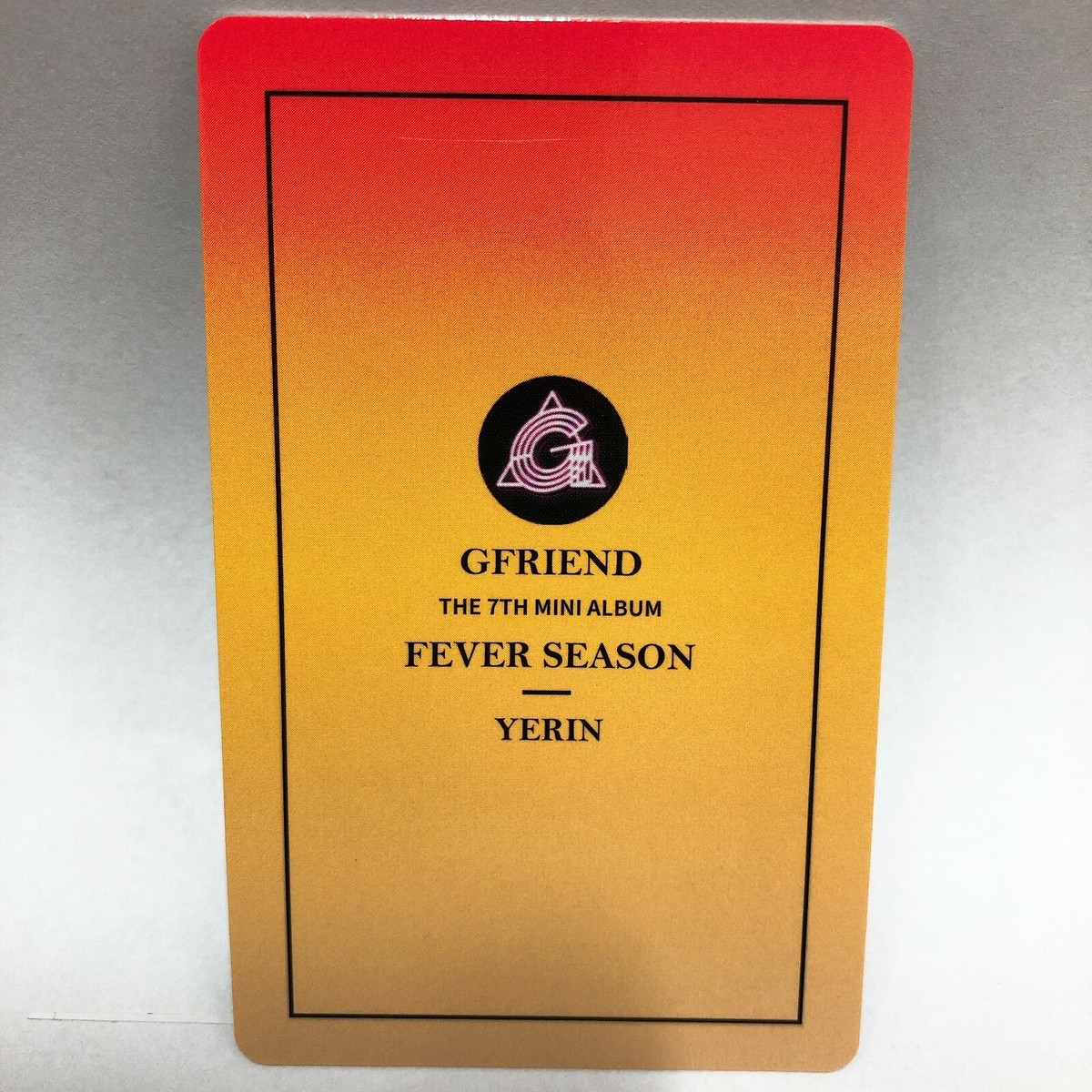 GFRIEND イェリン　公式トレカ　FEVER SEASON ② GFRIEND イェリン 公式トレカ FEVER SEASON ②