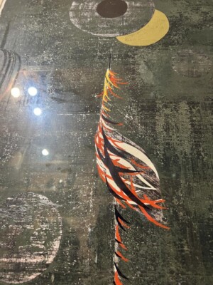 TADASHI NAKAYAMA phoenix Japanese Woodblock print 1958 Signed