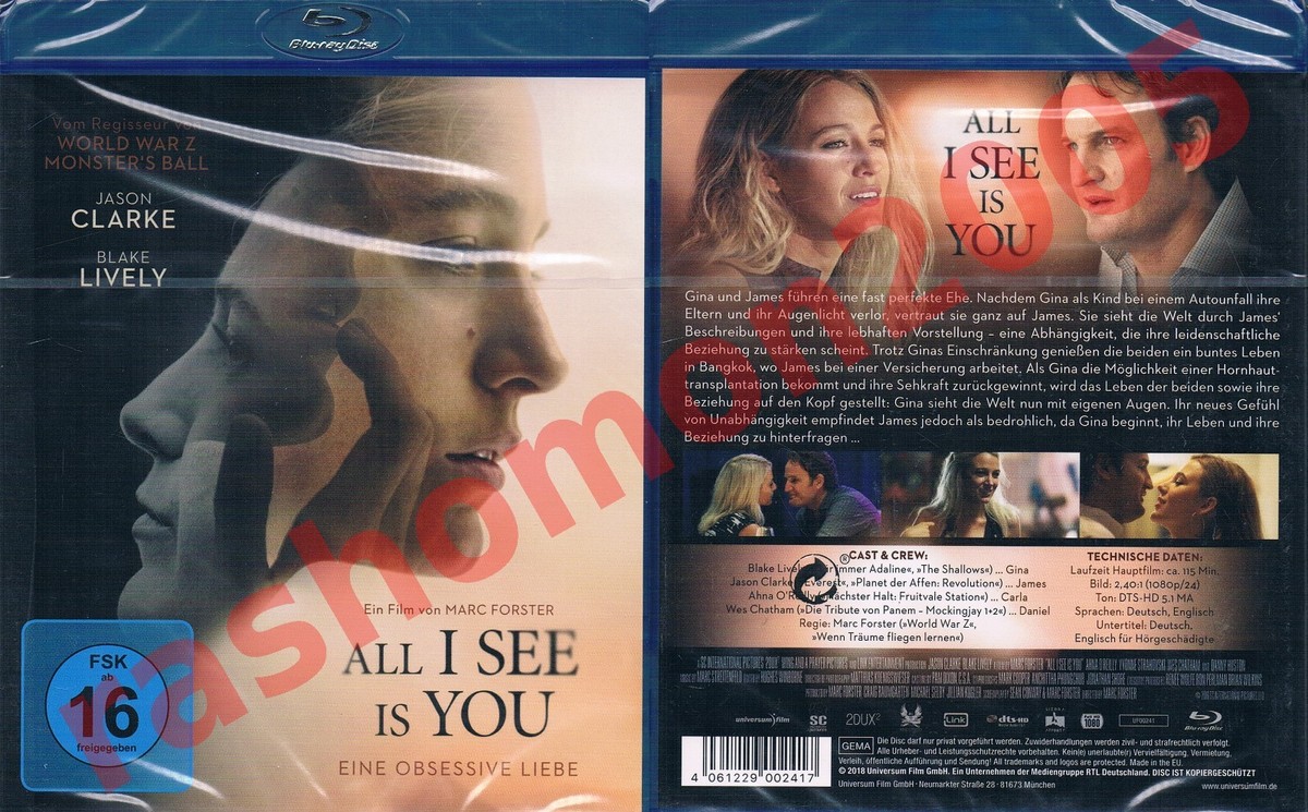 Blu-ray ALL I SEE IS YOU Blake Lively Jason Clarke Ahna O'Reilly
