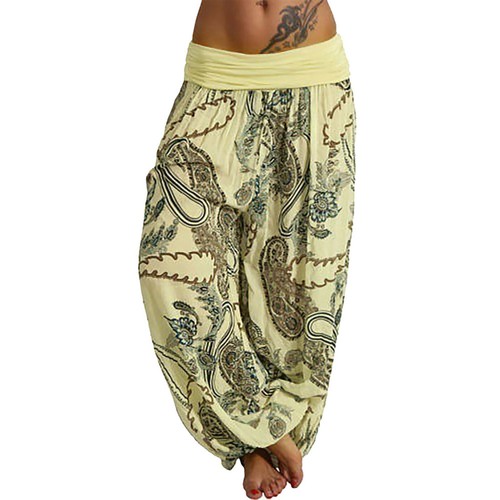 Womens Plus Size Solid Color Casual Loose Pants Stretchy Comfortable Fit Comfort - Picture 43 of 48