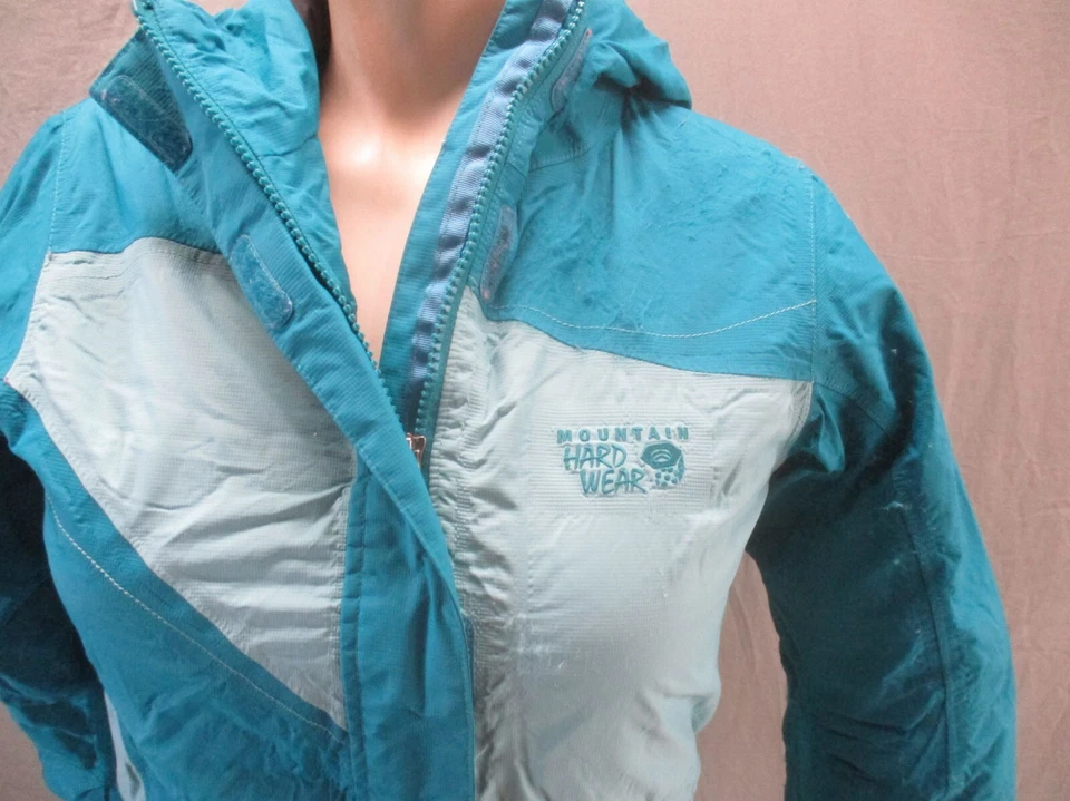 MOUNTAIN HARDWEAR Talla M Chaqueta aislante de nylon 100% nylon para niñas azul 036 Foto 2 de 4