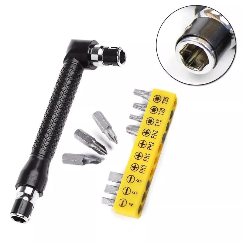 Right angle clearance screwdriver