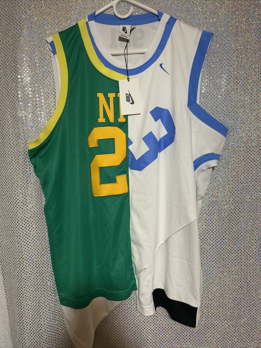 Mens Nike NikeLab 1/2 Jordan 1/2 LeBron Basketball Jersey thick