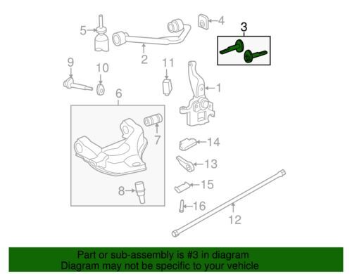 Genuine Ford Ranger 2004-2011- Camber Adjusting Bolt -M14 x 88MM-W712322-S439 - Picture 2 of 2