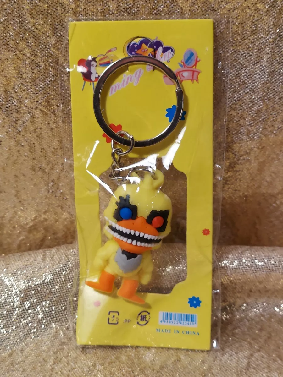 Five Nights At Freddys FNAF Keychain Figure 1.5 Withered Chica Yellow Bird