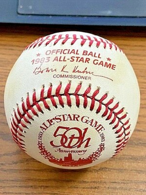 MICKEY MANTLE 4 SIGNED AUTOGRAPHED 1983 ALL STAR GAME BASEBALL