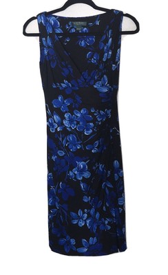 ralph lauren blue wrap dress
