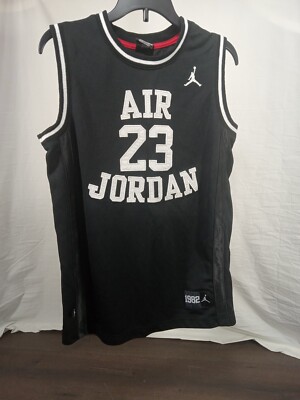 Nike Jumpman Air Jordan #23 Jersey Kids (Black) LGG 12-13 YRS 152-158 CM