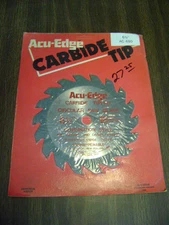 CARBIDE TIPPED ACU-EDGE  CIRCULAR SAW BLADE 6 1/2 18 TOOTH