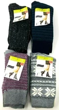 No Nonsense Women's Mid Calf Boot Socks Shoe Size 4-10 2 Pair Choose Color NEW!