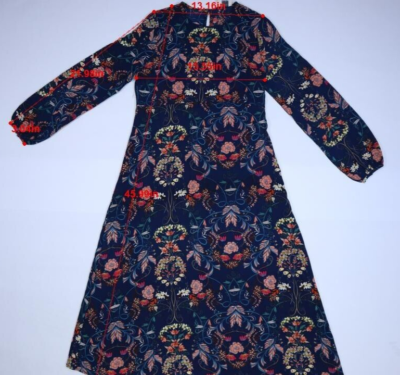 garden silhouette long sleeve dress FARM RIO Women's Garden Silhouette Long Sleeve Mini Dress In Black/heather Grey
