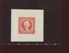 115-E1k Washington Scarlet Essay Die sur papier émaillé avec certificat PF (115-EX)