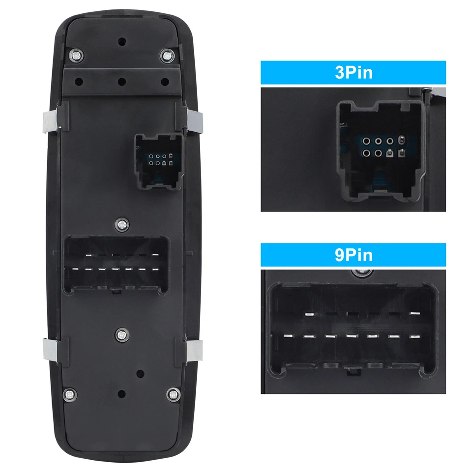 Interruptor maestro de ventana eléctrica 4602863AB para Dodge Ram 1500 / 2500 / 3500 2009-2012 Foto 3 de 4