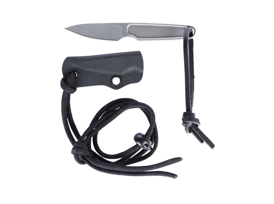 CRKT HangTi Fixed Gray Messer Feststehend Titan Neck Knife Kydex ✔️ 02CR7066 - Bild 3 von 4