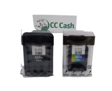 Genuine OEM Canon PG-260XL Black  CL-261XL Color Ink Bulk Packaging FREE SHIP