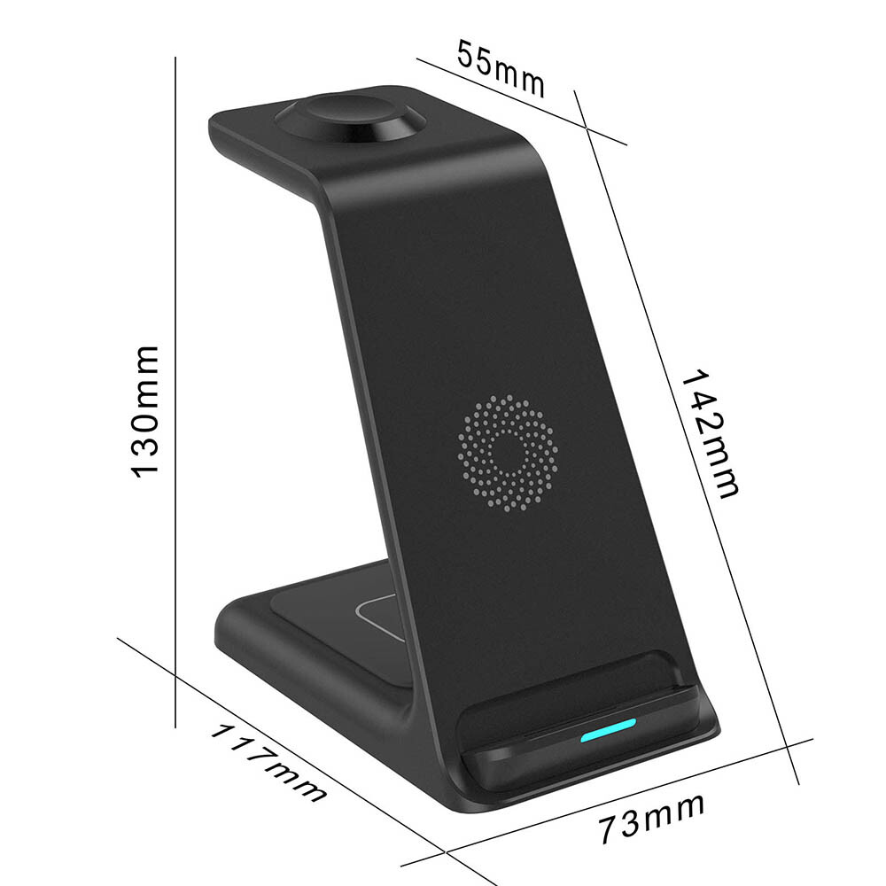 Wireless Charger Dock Charging Station 3 in 1 For Apple Watch iPhone 14
