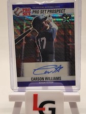 2021 Leaf Pro Set Metal #PSO-CW1 Carson Williams RC Auto 1990 Blue Wave SP #/20