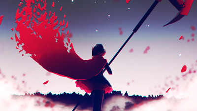 Anime rwby ruby rose girls cape Play Gaming Mat Desk