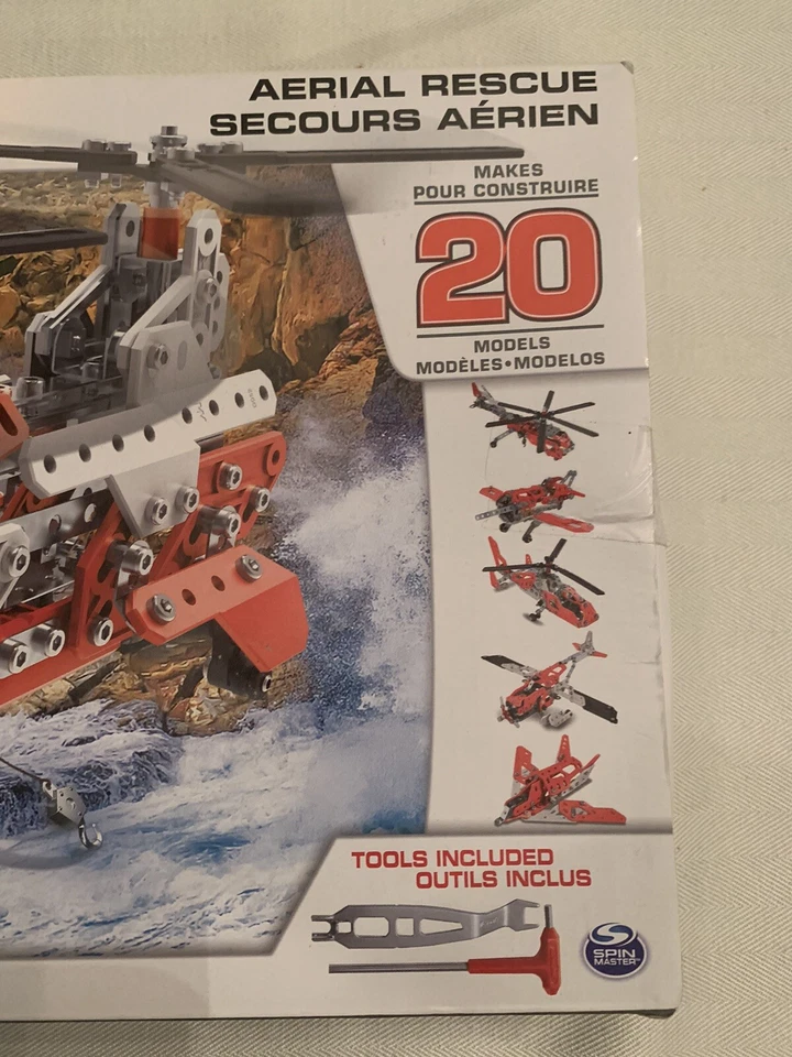 New - AERIAL RESCUE Helicopter - Meccano 16211 Makes 20 Models AIRPLANE - STEM - Image 3 of 4