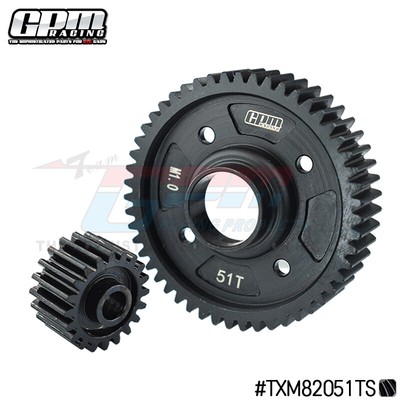 GPM Mid steel medium diff output gear 51T+ input gear 20T forTRAXXAS X-MAXX XRT