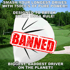 GHOST ILLEGAL NONCONFORMING HIGH COR TAYLOR FIT MADE 750cc OVERSIZE GOLF DRIVER