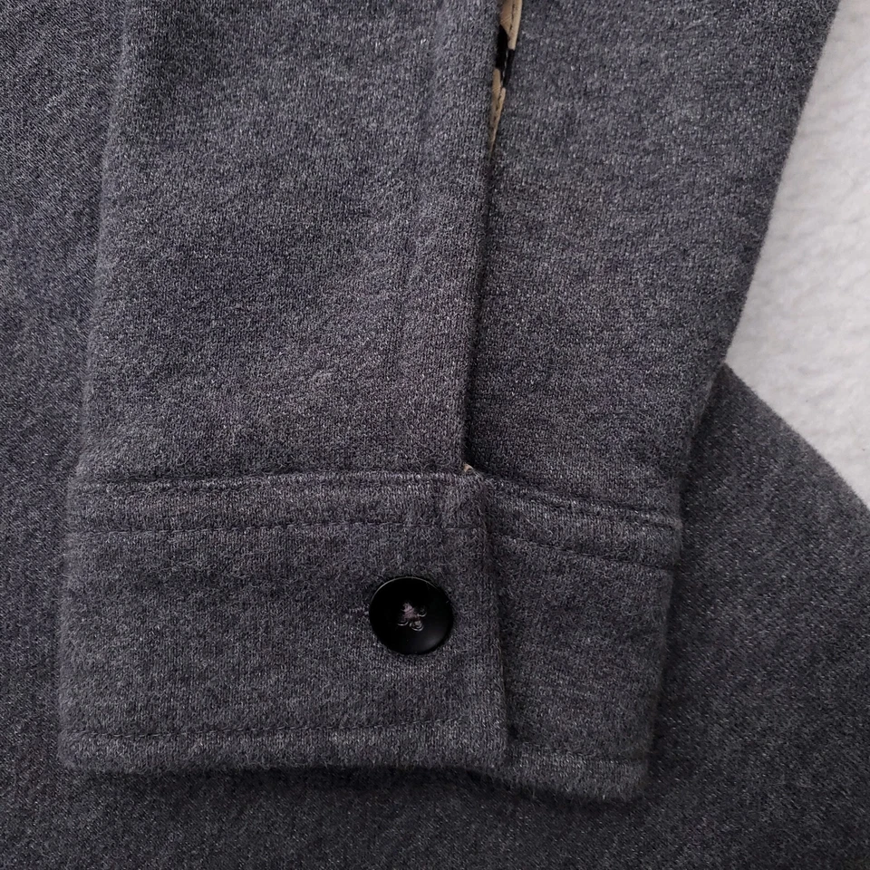 安德玛衬衫男式小号灰色迷彩雄鹿抓绒纽扣宽松 Coldgear — 第 4/4 张图片