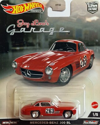 Hot Wheels Premium MERCEDES-BENZ 300 SL JAY LENO´S GARAGE CAR CULTURE