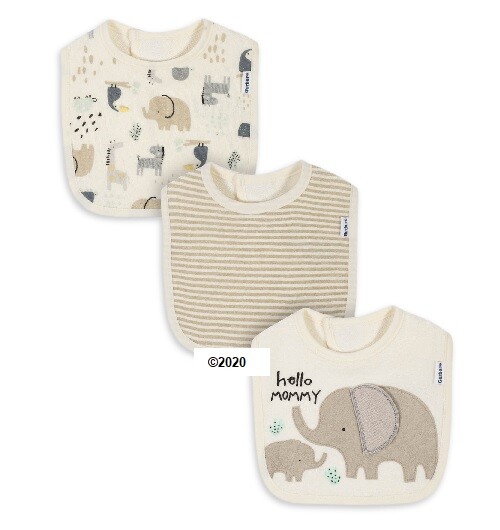 Unisex Baby Organic Cotton Bibs Gerber Baby Boy Or Girl Unisex