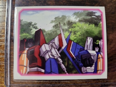 2003 Cards Inc. Transformers Generation 1 Stickers Starscream #D81 Decepticon