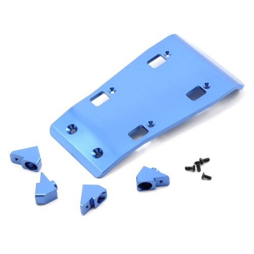 STRC Aluminum Front Skid Plate (BLUE) for Team Associated SC10 STC9816B - Picture 1 of 2