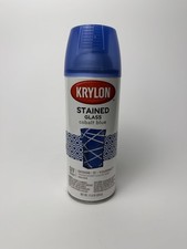Krylon Stained Glass Cobalt Blue - Translucent Indoor Spray Paint - 11.5 Oz. New