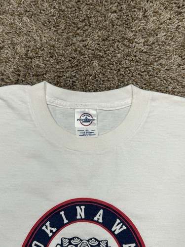 90s Rare Okinawa Japan T-Shirt Men Size Medium Destination Vintage Made In USA - Picture 4 of 11